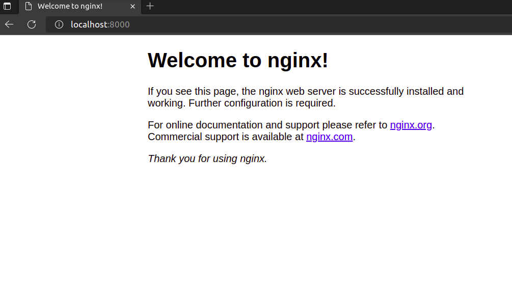 Welcome to NGINX