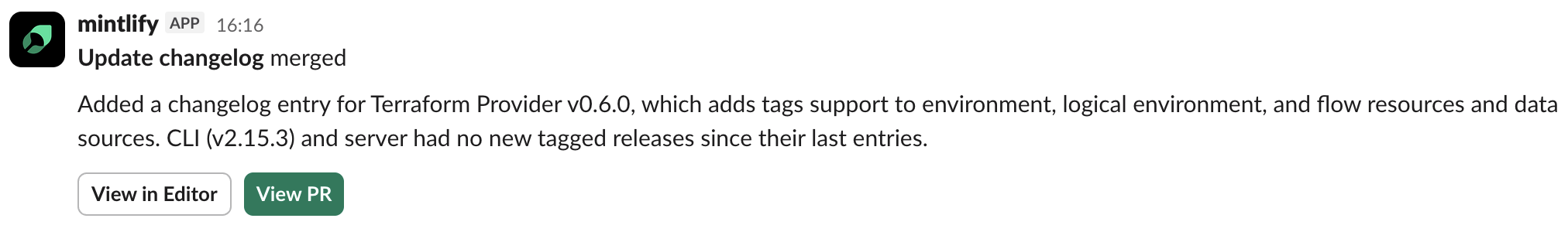 Weekly changelog PR opened by the Mintlify agent