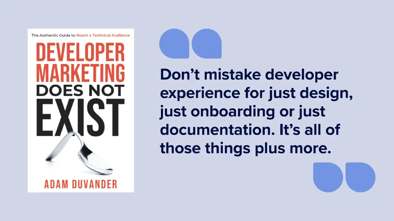 developer marketing does not exist book quote