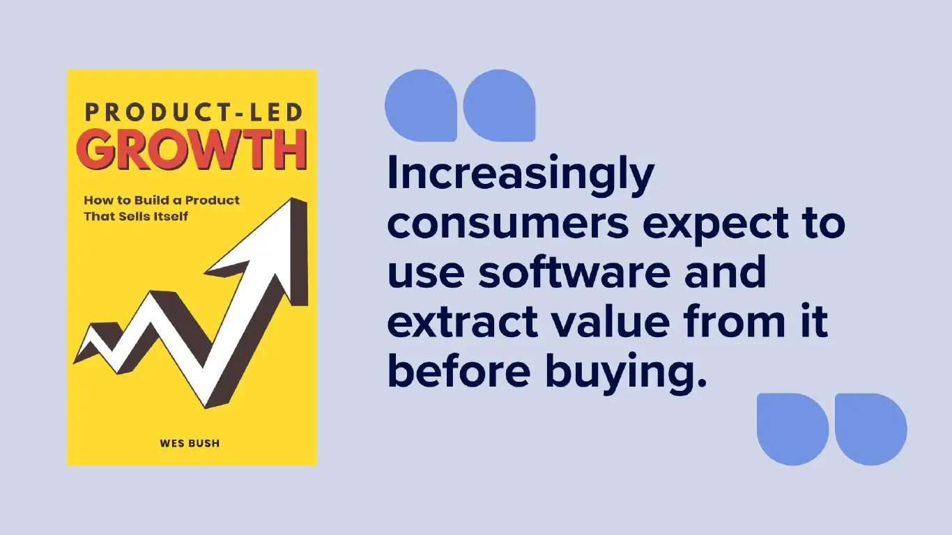product led growth book quote