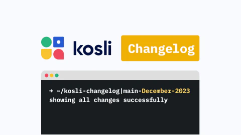 Kosli Changelog - December 2023 main image