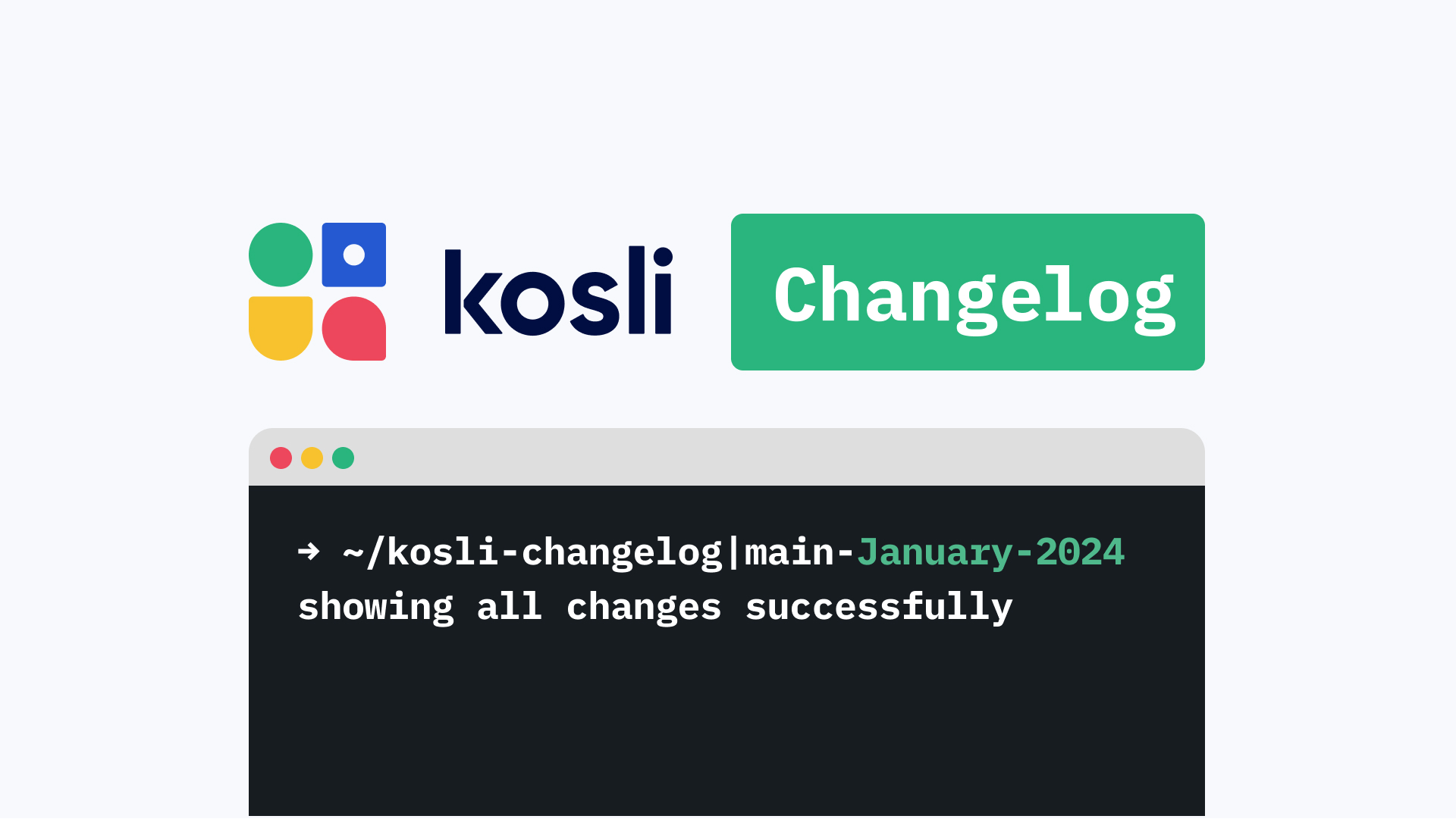 Kosli Changelog - January 2024