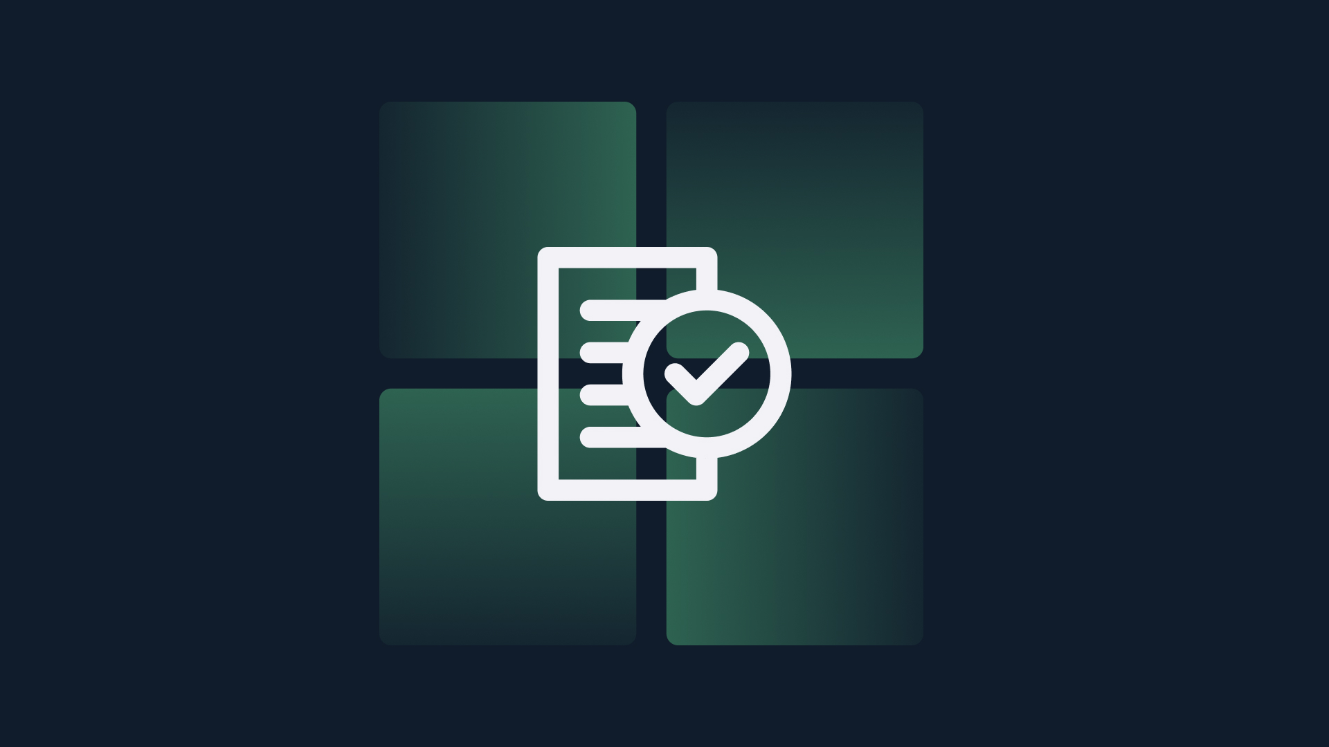 Env icon - green,  combined with Policy icon - grey