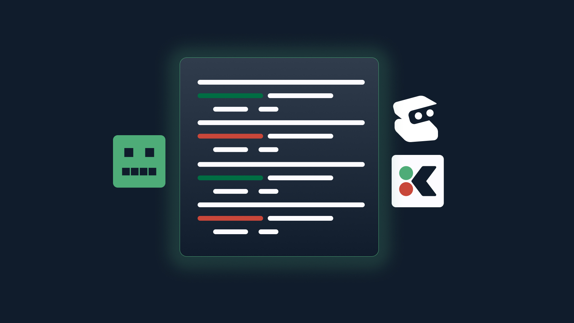 Robot (AI) produced code - overseen by Kosli logo