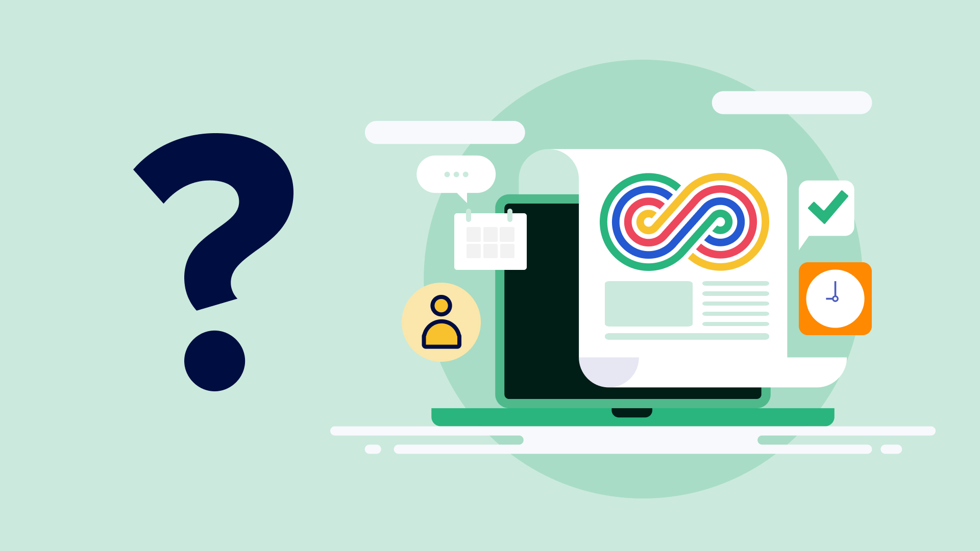 What is DevOps Change Management? Loop devops with question mark: DevOps Change Management Content Hub | Kosli