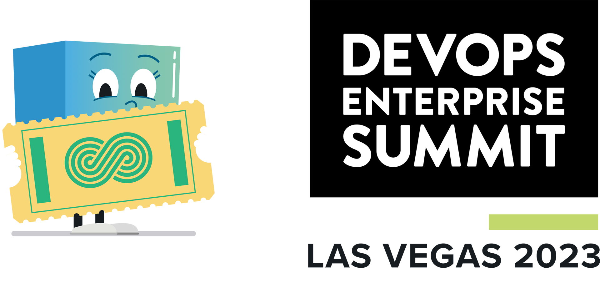 arti holding a ticket for devops enterprise summit las vegas 2023 kosli brand