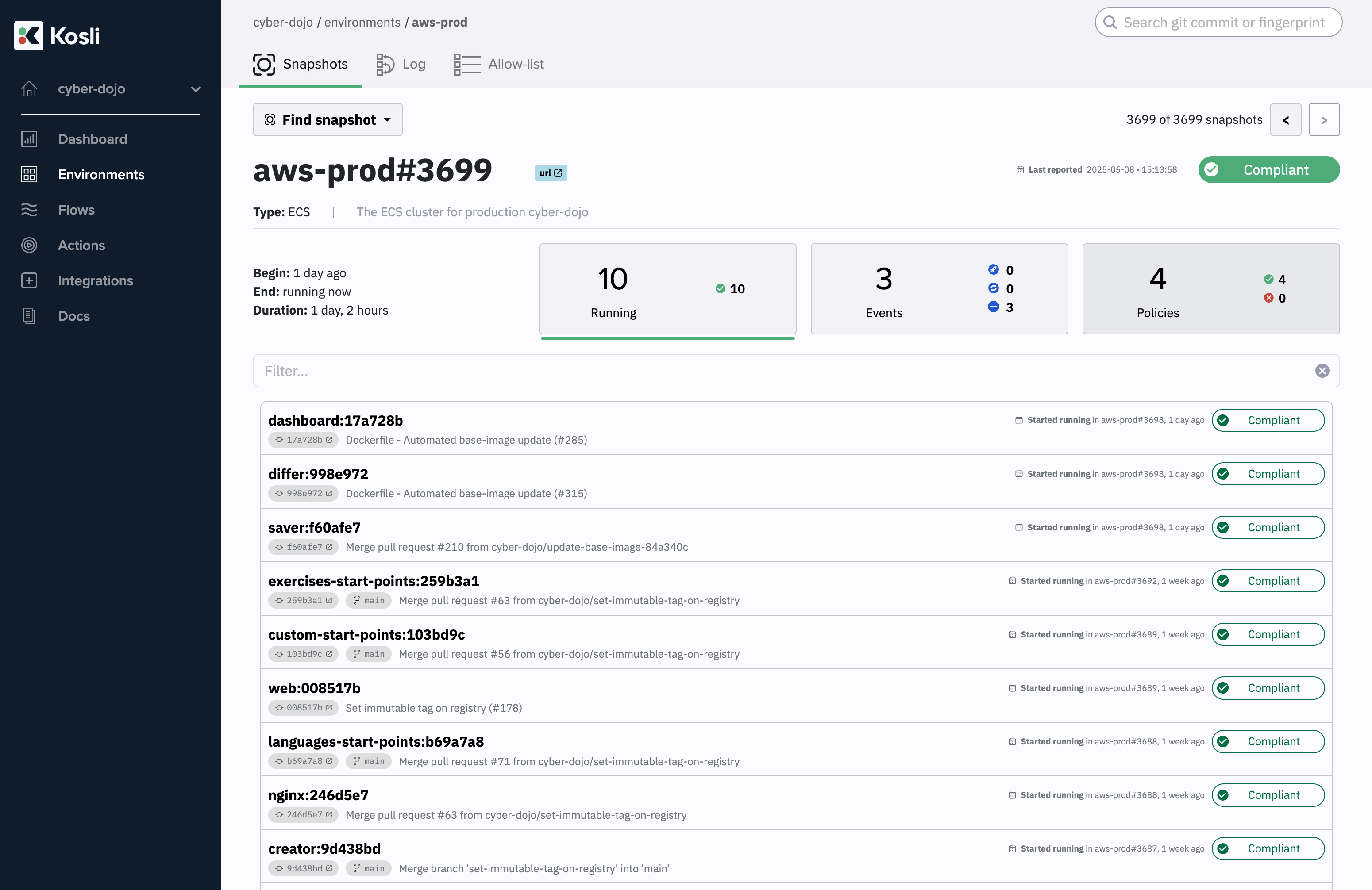 Enforce security compliance with automated controls