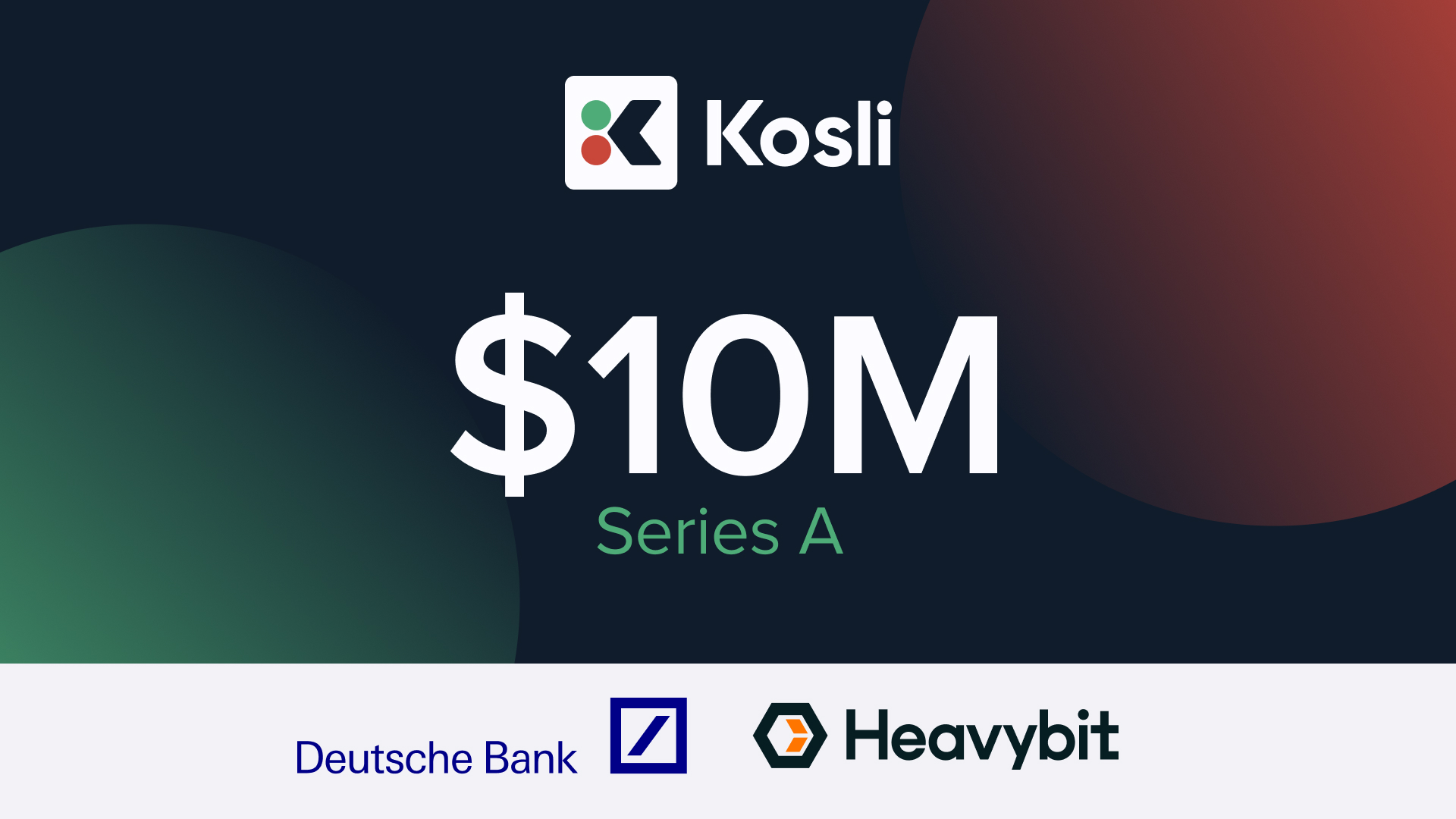 Kosli - $10M Series A, Deutche Bank, 